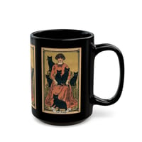 Image 2 of Cat Lady, tarot coffee mug, Black Mug (15oz)-46416580
