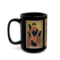Image 3 of Cat Lady, tarot coffee mug, Black Mug (15oz)-46416580