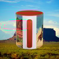 Image 13 of Southwestern Cowboy Coffee Mug, Western Old West Ceramic Cup, Rancher Southwest Tea Cup, Rodeo Rusti