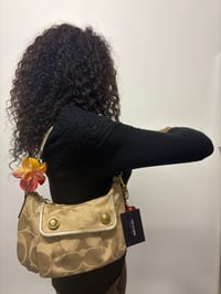 Image 3 of 2009 Coach Signature Sateen Poppy Shoulder Bag  
