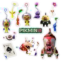 Image 1 of Pikmin 2 Sticker/Magnet Sets (13 Pieces) 