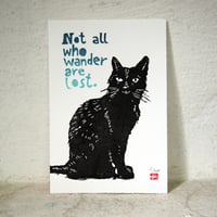 Image 1 of Grinsekatze / Linolschnitt