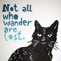 Image 2 of Grinsekatze / Linolschnitt