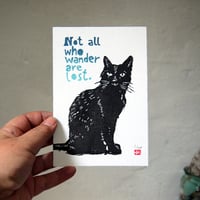 Image 3 of Grinsekatze / Linolschnitt