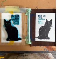 Image 5 of Grinsekatze / Linolschnitt