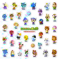 Image 1 of Animal Forest e+: Let's Play with Animals! Sticker/Magnet Sets (40 Pieces) 