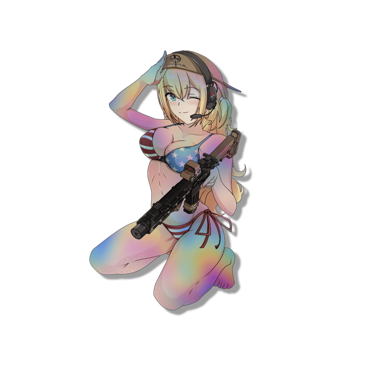 Image of For Anime & Country Sticker (Holographic Edition)