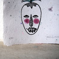 Image 3 of Fern Maske / Linolschnitt