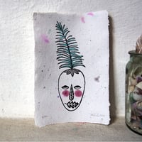 Image 1 of Fern Maske / Linolschnitt
