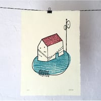 Image 1 of Traumhaus / Linolschnitt