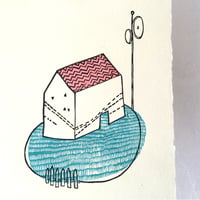 Image 4 of Traumhaus / Linolschnitt
