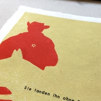 Image 2 of Sie fanden ihn ohne Pferd / Linolschnitt