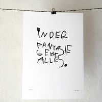 Image 1 of In der Fantasie geht alles / Linolschnitt