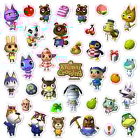 Image 1 of Animal Crossing Sticker/Magnet Sets (37 Pieces)