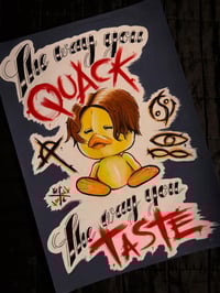 Bad Omens 'Noah Duck' A4 Poster Print