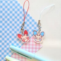 Minum Plusle couple phone charms