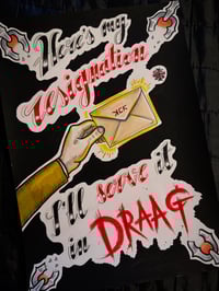 MCR Black Parade “I’ll Serve It In Draag” A4 200gsm Poster Print 