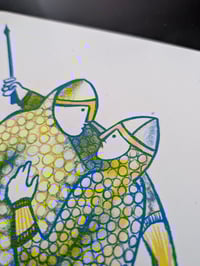 Image 3 of Bayeux Boys - Bayeux tapestry inspired queer risograph print