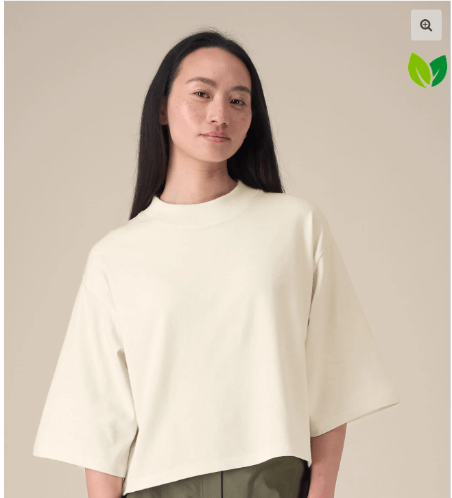 Image of  Blue Grey Boxy Tee  ADULT - Big embroidery design of choice