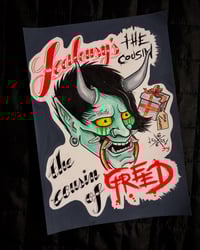 Cute Is What We Aim For "Curse Of Curves" Emo Hanya Mask A4 Art Print