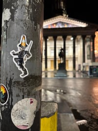 Image 1 of MCR x Glasgow The Black Parade Pepe Inspired Custom Cut Sticker