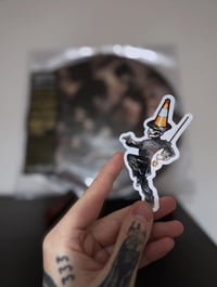 Image 2 of MCR x Glasgow The Black Parade Pepe Inspired Custom Cut Sticker