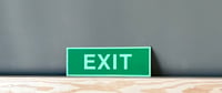 Image 1 of German (Aluminum Composite) Green Emergency Exit Sign