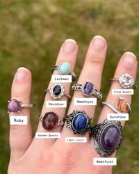 Image 2 of Silver Crystal Rings