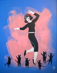 Kitty Kitty Dance Of Joy  - 8x10