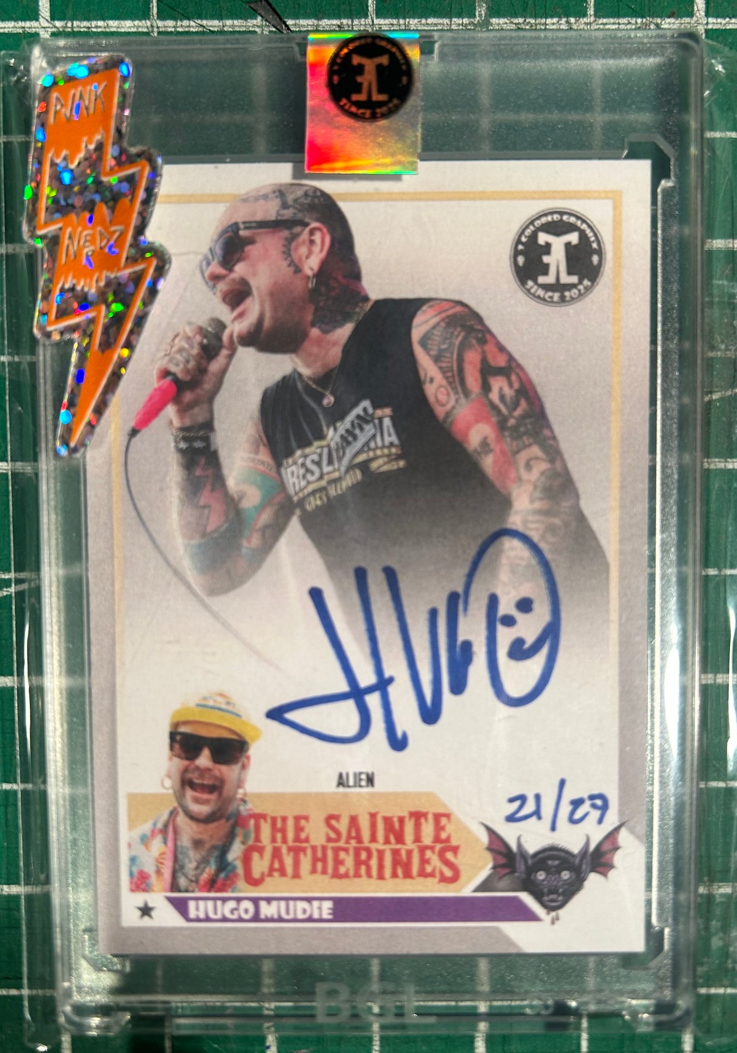 Image of Carte de collection Punk Nerdz x 3 colored Graphix #01- Hugo Mudie 