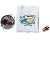Image 8 of Saltwater Surf Company T-Shirt Unisex Coastal Graphic Tee Beach Surf Shirt Ocean Lifestyle Tee