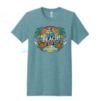 Image 1 of PRE ORDER - Big Beach Fest Tee - Hthr Blue Lagoon