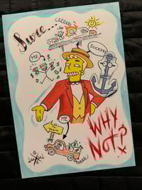 Simpsons Inspired "Monorail" Lyle Lanley 200gsm A4 Poster Print