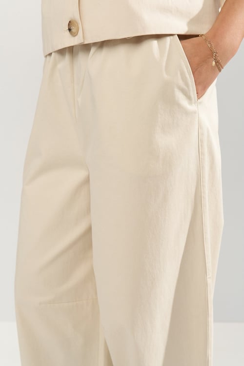 Image of 2-Pantalones NUSUNNA CROPPED Whitecap Gray