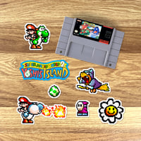 Image 3 of Super Mario World 2: Yoshi's Island Sticker/Magnet Sets (18 Pieces) 