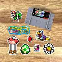 Image 3 of Super Mario World 2: Yoshi's Island Sticker/Magnet Sets (35 Pieces)