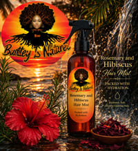 Image 1 of Rosemary and Hisbiscus Water 8oz