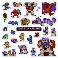 Image 1 of Ghosts 'N Goblins Arcade Sticker/Magnet Sets (25 Pieces) 