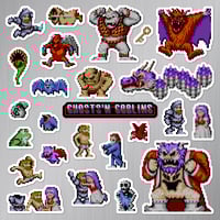 Image 2 of Ghosts 'N Goblins Arcade Sticker/Magnet Sets (25 Pieces) 