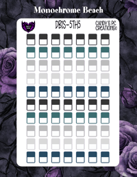 Image 5 of Date Box Small Theme 5  1-24 Choose A Color and Font