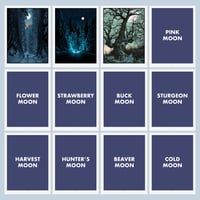 Image 2 of SNOW MOON (wood panel) - LA LUNA #2