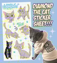 DIAMOND THE CAT STICKERSHEET