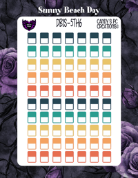 Image 6 of Date Box Small Theme 5  1-24 Choose A Color and Font