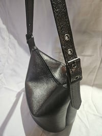 Image 1 of Metallic Black Handbag 