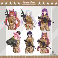 Image 1 of USMC x Waifus / Stickers 