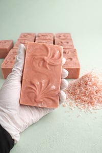 Image 4 of Pink Himalayan Salt Soap Bar | Blush Mineral Spa Bar 5.5 oz