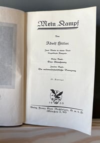 Image 5 of Inter-War (Nazi Germany) 1933 Mein Kampf (Adolf Hitler) + Owner's Portrait