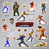 Image 2 of Streets of Rage Sticker/Magnet Sets (21 Pieces) 