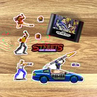 Image 3 of Streets of Rage NES Sticker/Magnet Sets (31 Pieces)