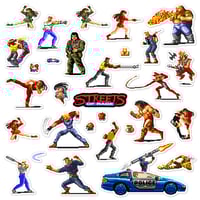 Image 1 of Streets of Rage NES Sticker/Magnet Sets (31 Pieces)